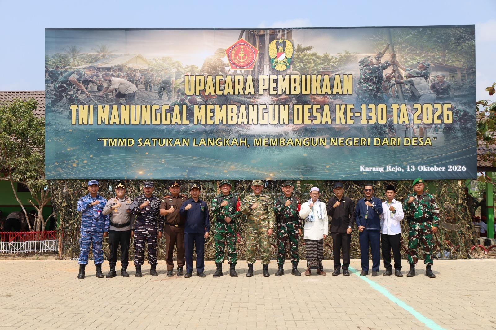 TNI Manunggal Membangun Desa TMMD Ke-130 Hadirkan Perubahan bagi Karang Rejo