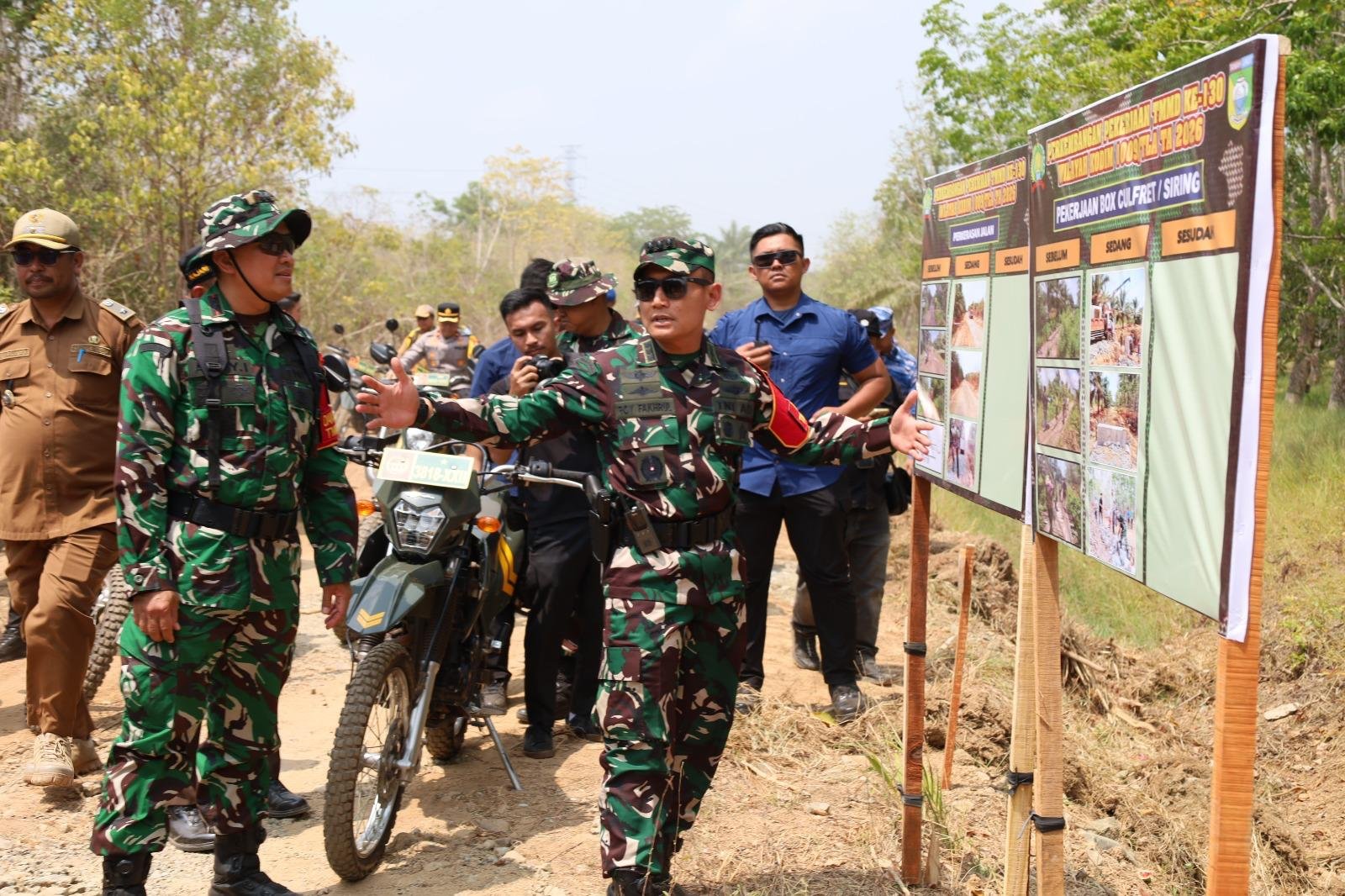 Dandim 1009 dan Bupati inspeksi lokasi TMMD untuk revitalisasi infrastruktur desa