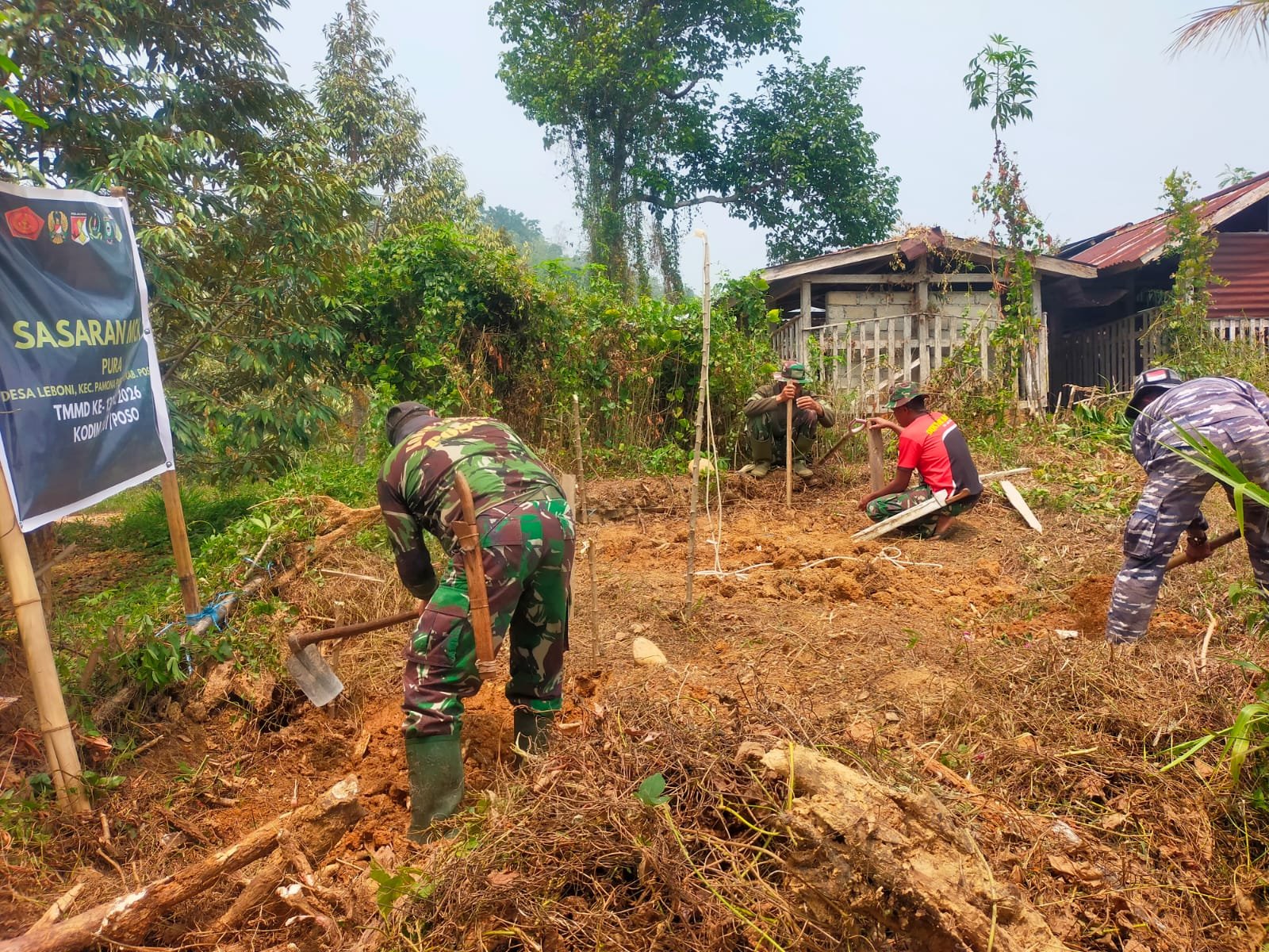 Satgas TMMD Poso Luncurkan Proyek MCK untuk Tingkatkan Sanitasi di Leboni