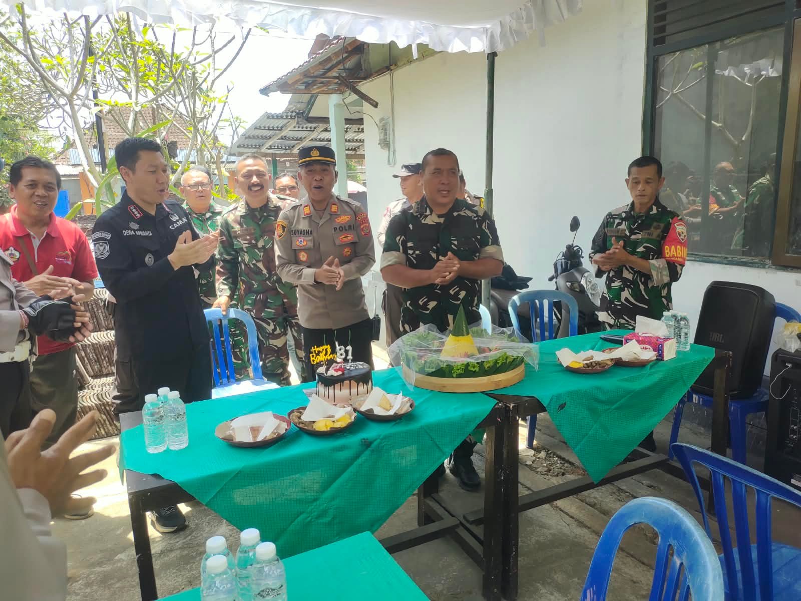 Kapolres Bangli Serahkan Ucapan Selamat kepada Kodim 1626