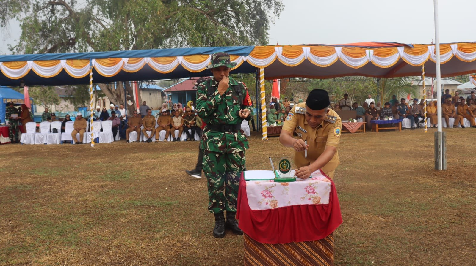 Ahlan Djumadil Luncurkan TMMD ke-130 untuk Masyarakat di Pulau Gebe