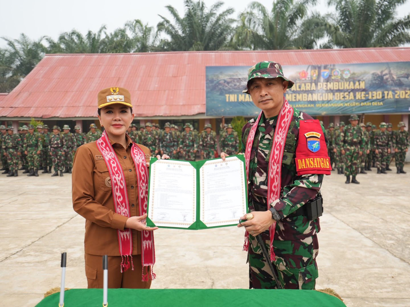 Resmi Dimulai, TMMD 130 Kembangkan Infrastruktur Desa di Landak Selama 30 Hari