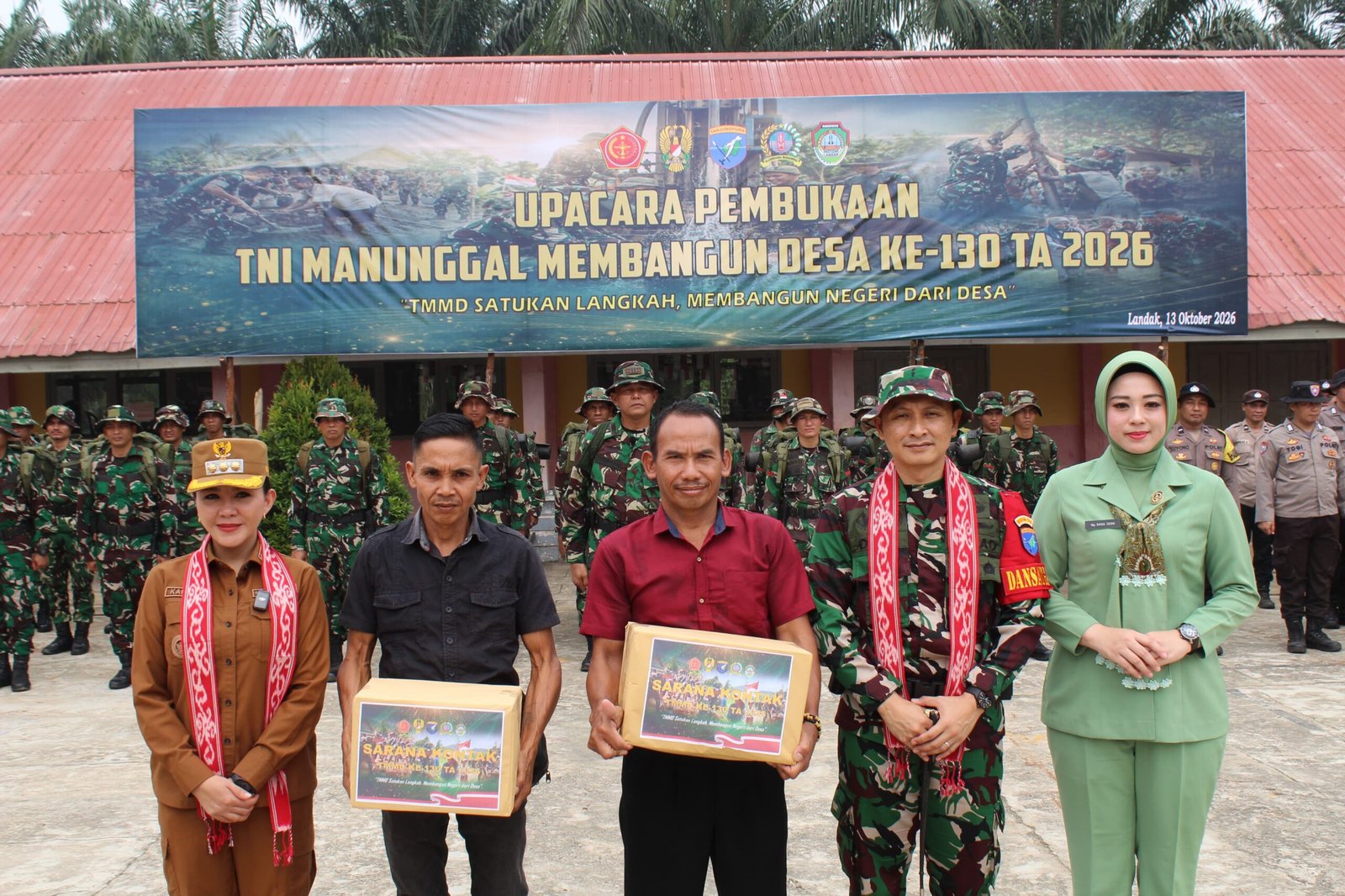TMMD ke-130 di Landak: Sinergi untuk Kemandirian Pangan dan Pelestarian Lingkungan