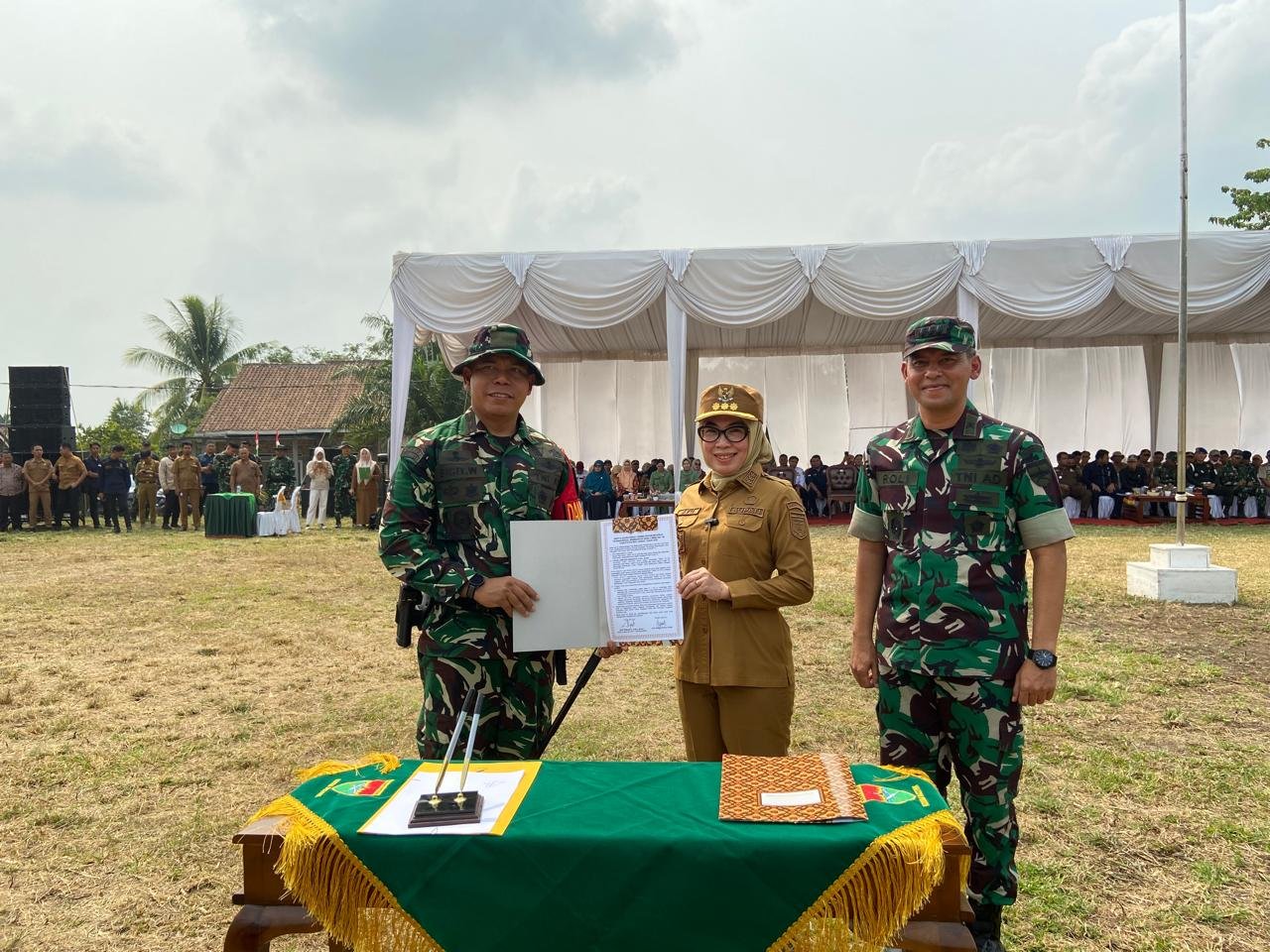 Momentum Pembangunan Desa Dimulai dengan Pembukaan TMMD ke-130 di Way Kanan