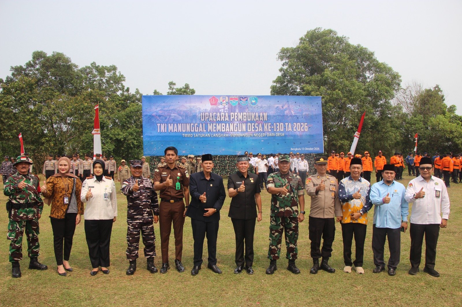 Kota Bengkulu Rayakan Pembukaan TMMD ke-130 dengan Semangat Masyarakat Kandang Limun