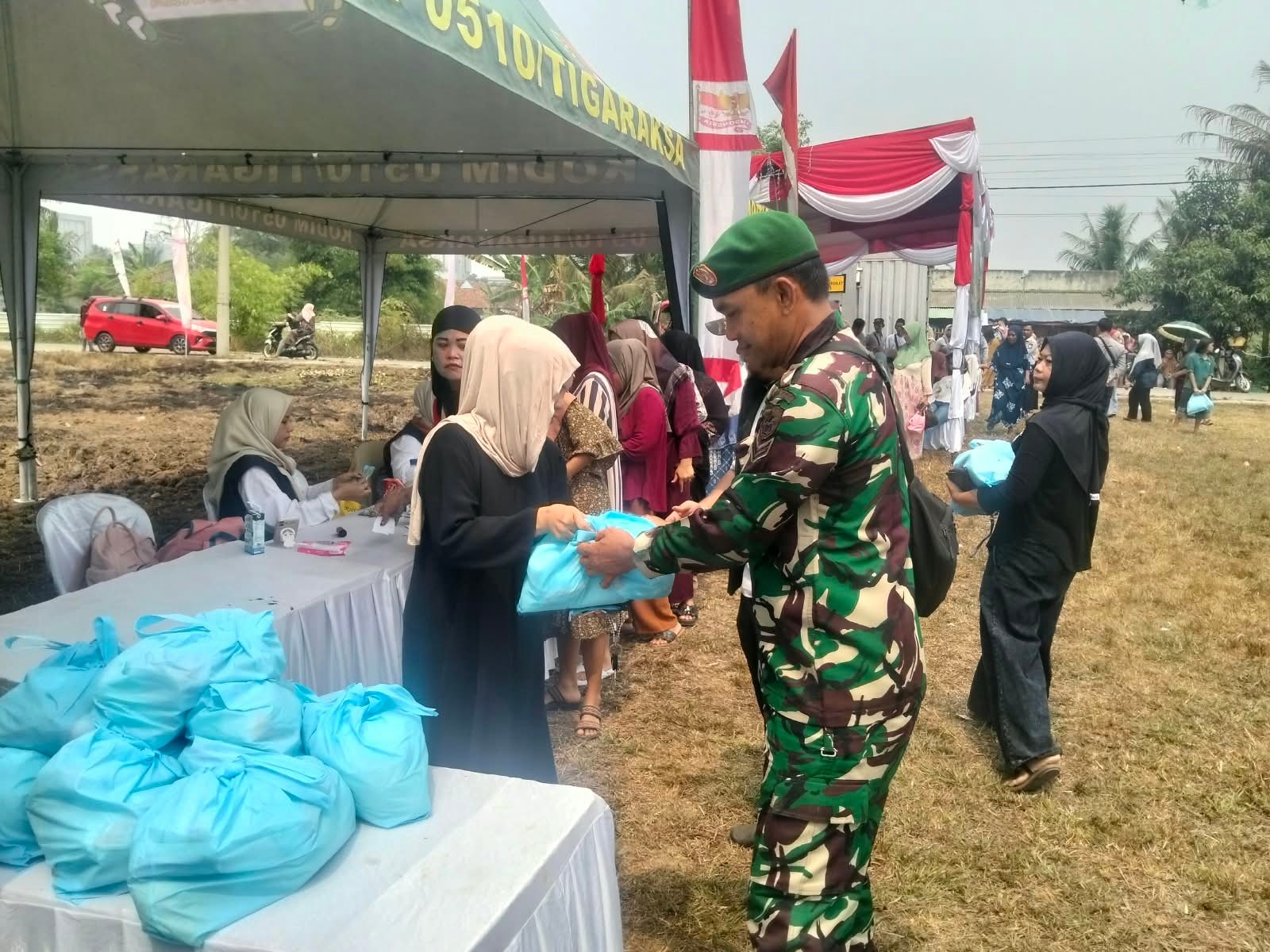 Kemeriahan Pembukaan TMMD ke-130 Hadirkan Program Pangan Terjangkau di Tangerang